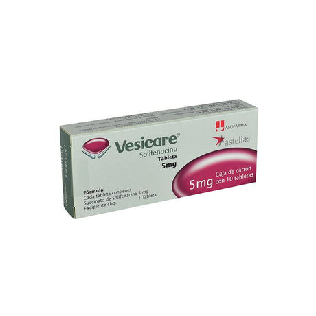 Vesicare 5 Mg Con 10 Tabletas