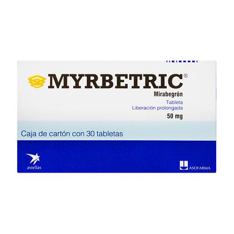 Myrbetric 50 Mg Con 30 Tabletas