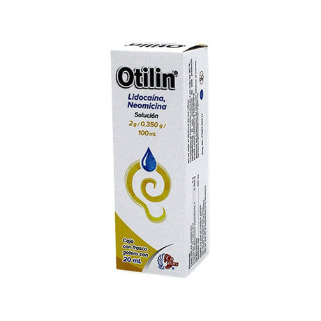 Lidocaina Neomicina Otilin Solución 2 G / 350 Mg Frasco 20 Ml