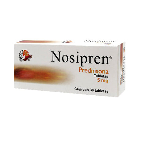 Predenisona Nosipren 5 Mg Con 30 Tabletas