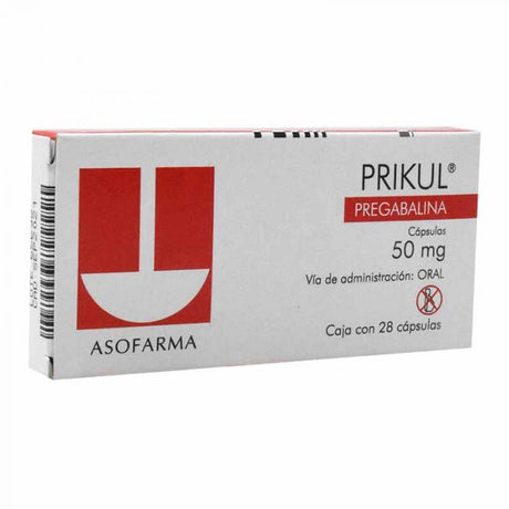 Prikul 50 Mg Con 28 Capsulas