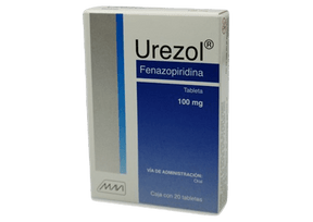 Fenazopiridina Urezol 100 Mg Con 20 Tabletas