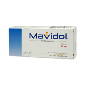 Ketorolaco Mavidol 10 Mg Con 10 Tabletas