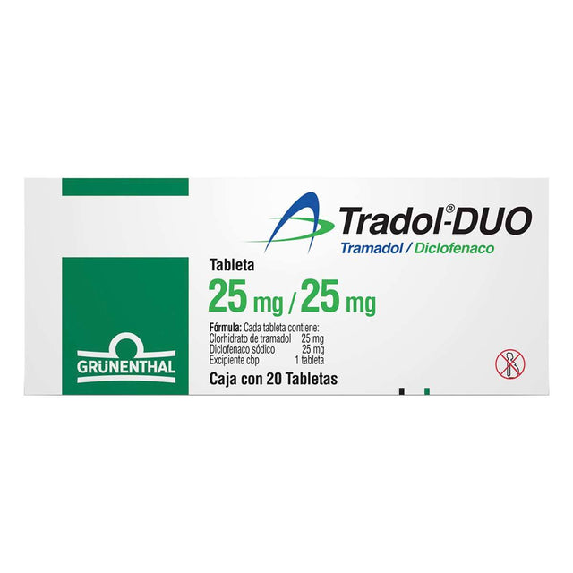 Tradol-Duo 25 / 25 Mg Con 20 Tabletas