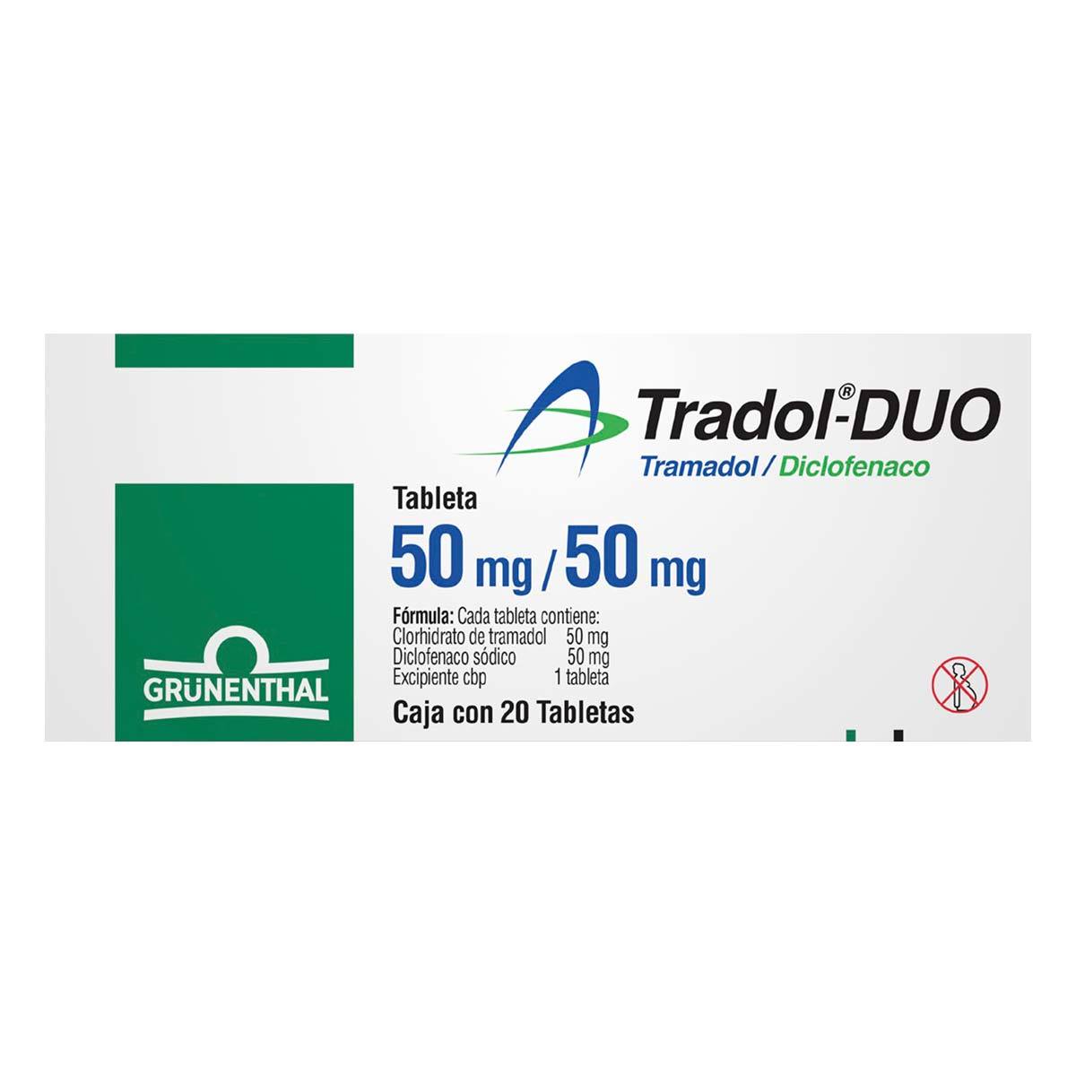 Tradol-Duo 50 / 50 Mg Con 20 Tabletas