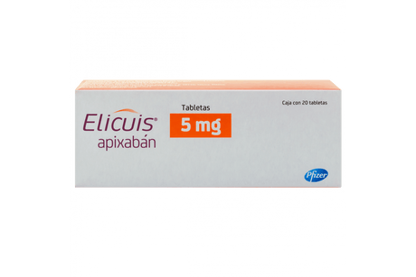 Elicuis 5 Mg Con 20 Tabletas Apixaban