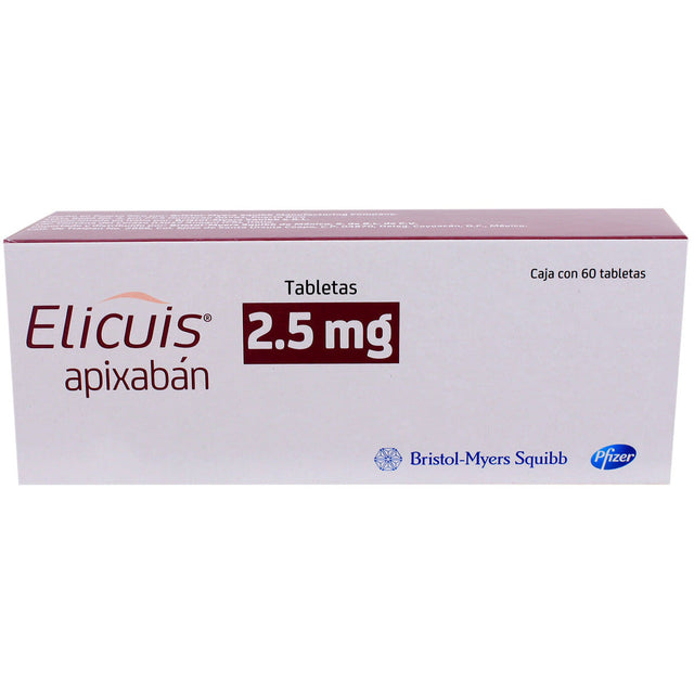 Elicuis Apixaban 2.5 Mg Con 20 Tabletas