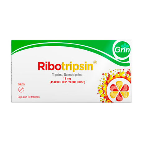 Ribotrispin 18 Mg Con 30 Tabletas