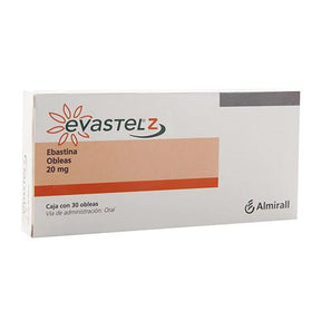 Evastel Z 20 Mg 30 Obleas