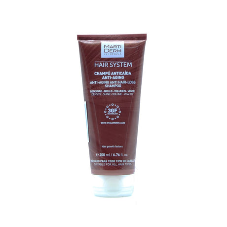 Martiderm Hair System 3 Gf Champu Anticaida Antiaging 200 Ml Martiderm