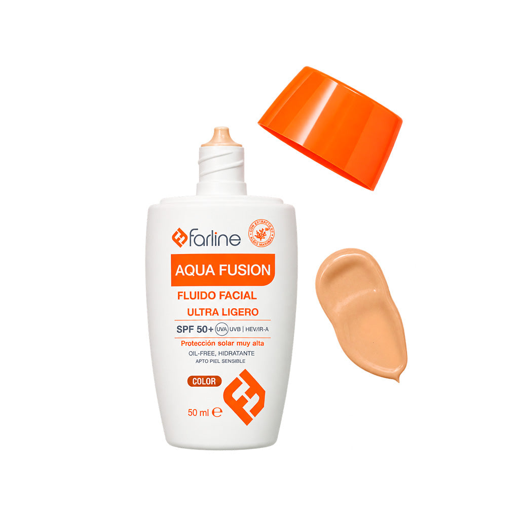 Farline Aqua Fusion Fluido Facial Con Color 50Ml Ubictum
