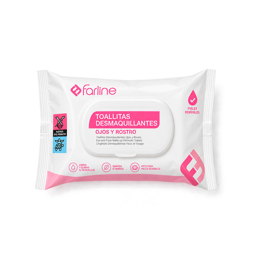 Farline Toallitas Desmaquillantes Ojos/Rostro 25 Piezas Ubictum