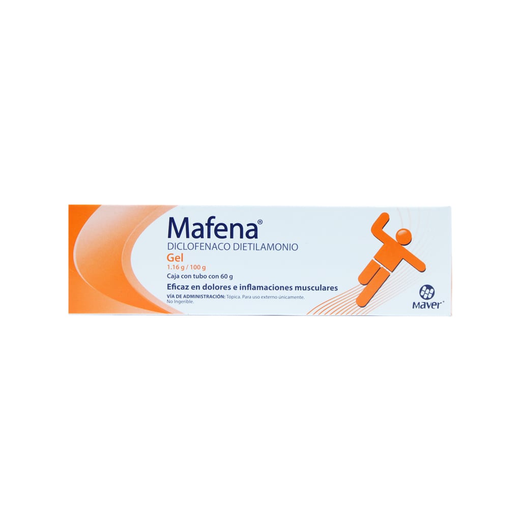 Diclofenaco Dietilamonio Mafena Gel 1.16 / 100 G Tubo 60 G 7502009740251