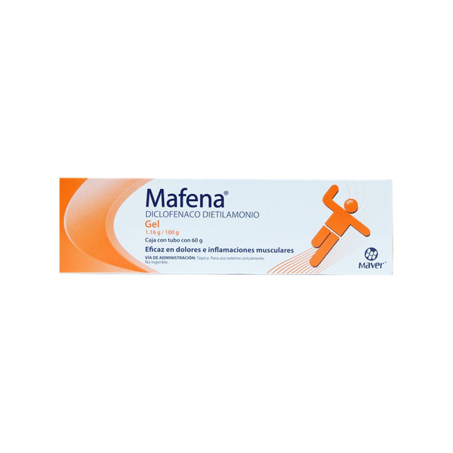 Diclofenaco Dietilamonio Mafena Gel 1.16 / 100 G Tubo 60 G 7502009740251