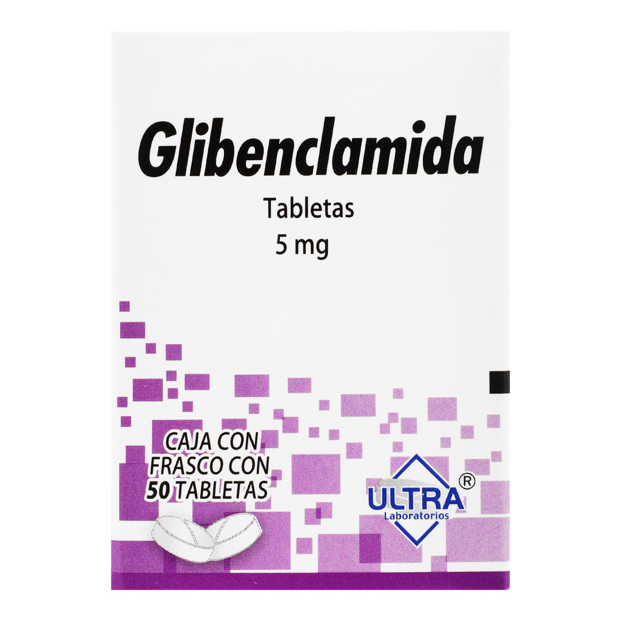 7502216792814-Glibenclamida 5 Mg Con 50 Tabletas Ultra Generico-3