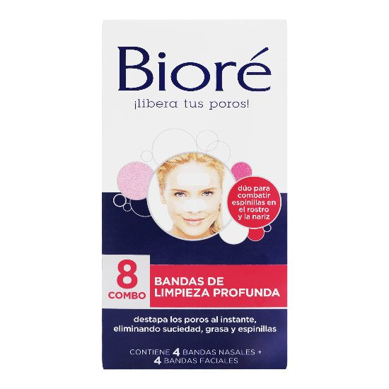 19100171442-Bandas Biore Nasal / Fac Limpieza Profunda Con 8 Piezas-1