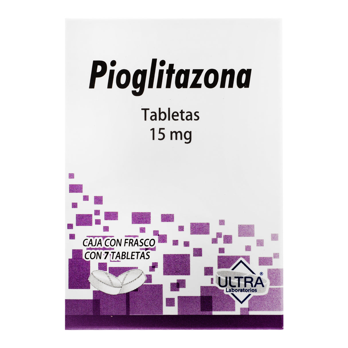 7502216796737-Pioglitazona 15 Mg Con 7 Tabletas Ultra / Avivia Generico-2