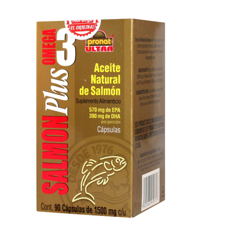 Ultra Salmon Plus Con 90 Capsulas Pronat