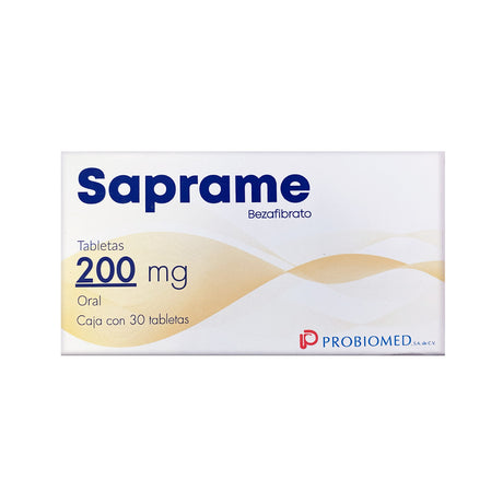 Saprame 200 Mg Con 30 Tabletas 7502213140823