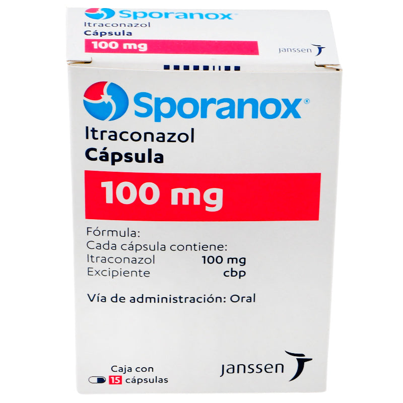 Sporanox 15D 100 Mg Con 15 Capsulas 7501109900299 frente arriba