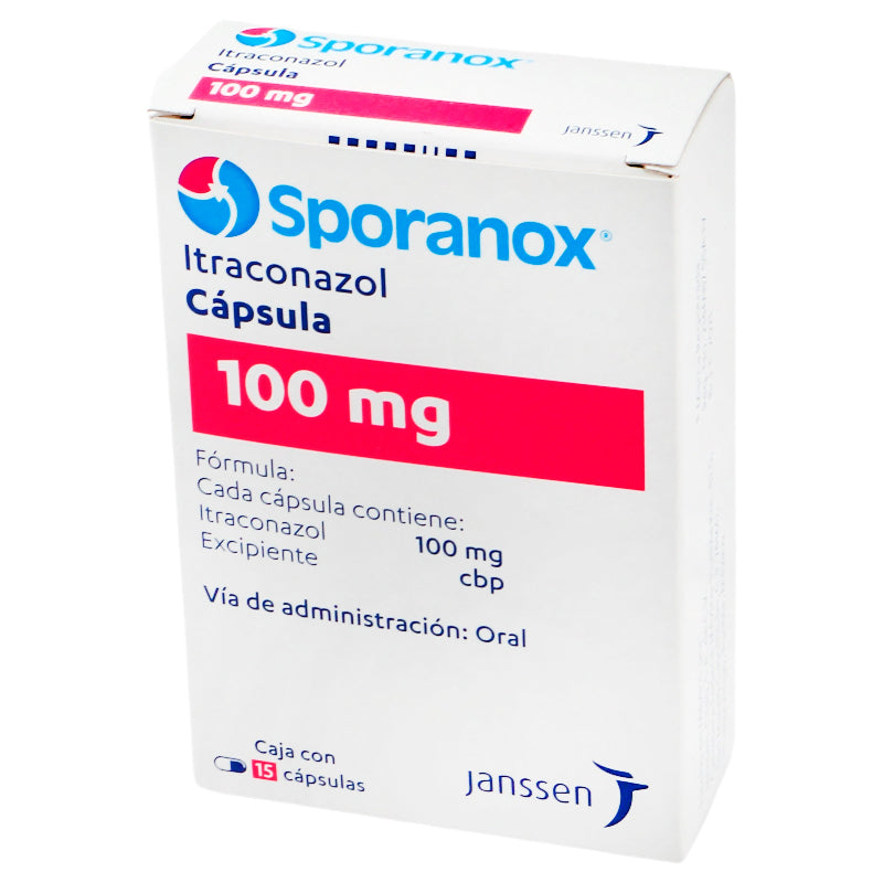 Sporanox 15D 100 Mg Con 15 Capsulas 7501109900299 perfil izquierdo