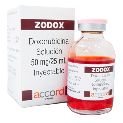 Zodox Solución Inyectable 50 Mg / 25 Ml Doxorubicina 7506335701528