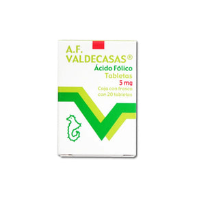 A F Valdecasas 5 Mg Frasco Con 20 Tabletas 7501446000010
