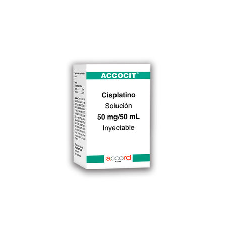 Accocit Cisplatino Solucion Inyectable 50 Ml / 50 Mg 7506335700224