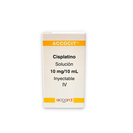 Accocit Cisplatino Solucon Inyectable 10 Ml / 10 Mg 7506335700217