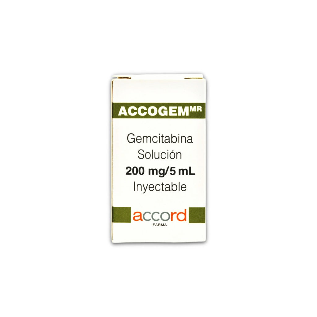Accogen Gemcitabina 200 Mg Iv Solucion Inyectable 7506335701412