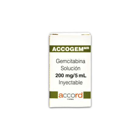 Accogen Gemcitabina 200 Mg Iv Solucion Inyectable 7506335701412