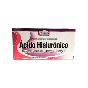ícido Hialuronico Supl Alim Con 30 Tabletas 500 Mg Ypenza 7502214012341