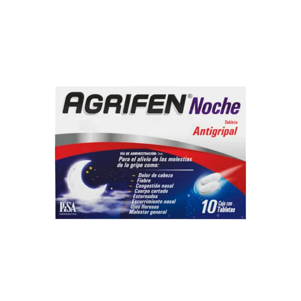 Agrifen Noche Con 10 Tabletas 7501125188985