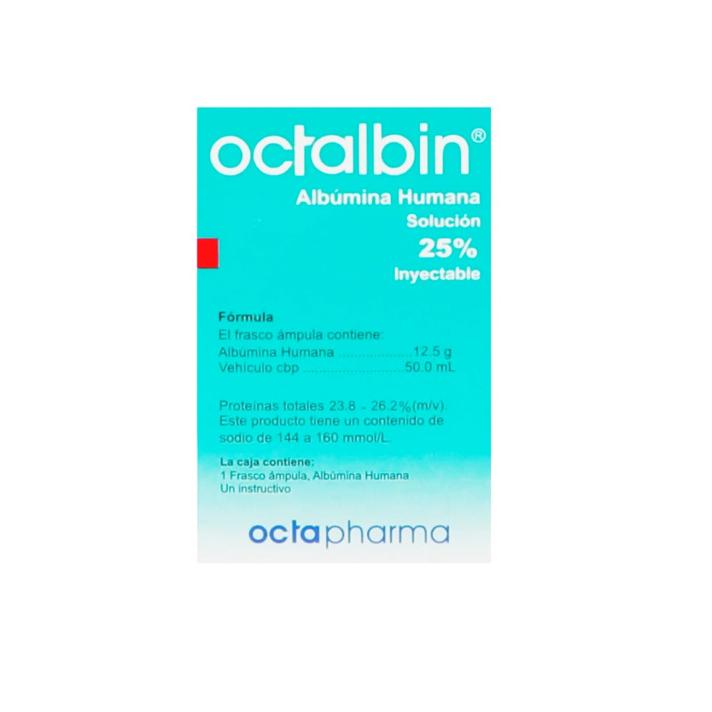 Albumina Humana 25% Inyectable Octalbin Octapharma – Farmacia Herrera