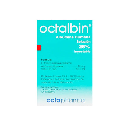 Albumina Humana 25% Inyectable Octalbin Octapharma 7503008676183
