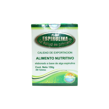 Alga Espirulina Con 100 Tabletas Espiga 7501730100648