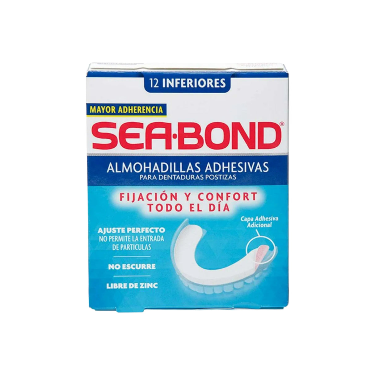 Almohadilla Sea-Bond Dental Sup Con 12 7501080161214