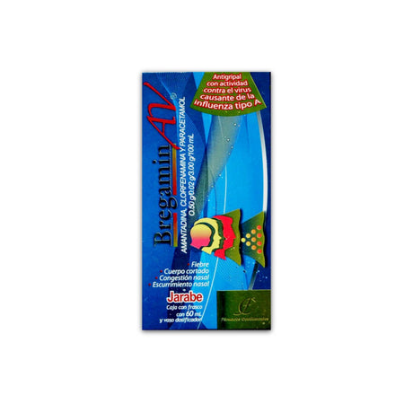 Amantadina, Clorfenamina Y Paracetamol .5 / .2 / .3 / 60 Ml Bregamin Av 7502006923534