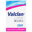 Amoxicilina Acido Clavulanico Valclan 500125Mg 10 Tabletas 7503001007199