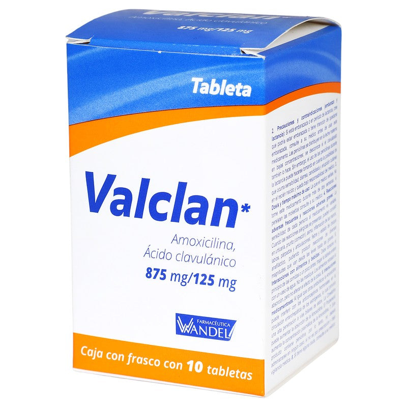 Amoxicilina Acido Clavulanico Valclan 875Mg 10 Tabletas 7503001007250 4