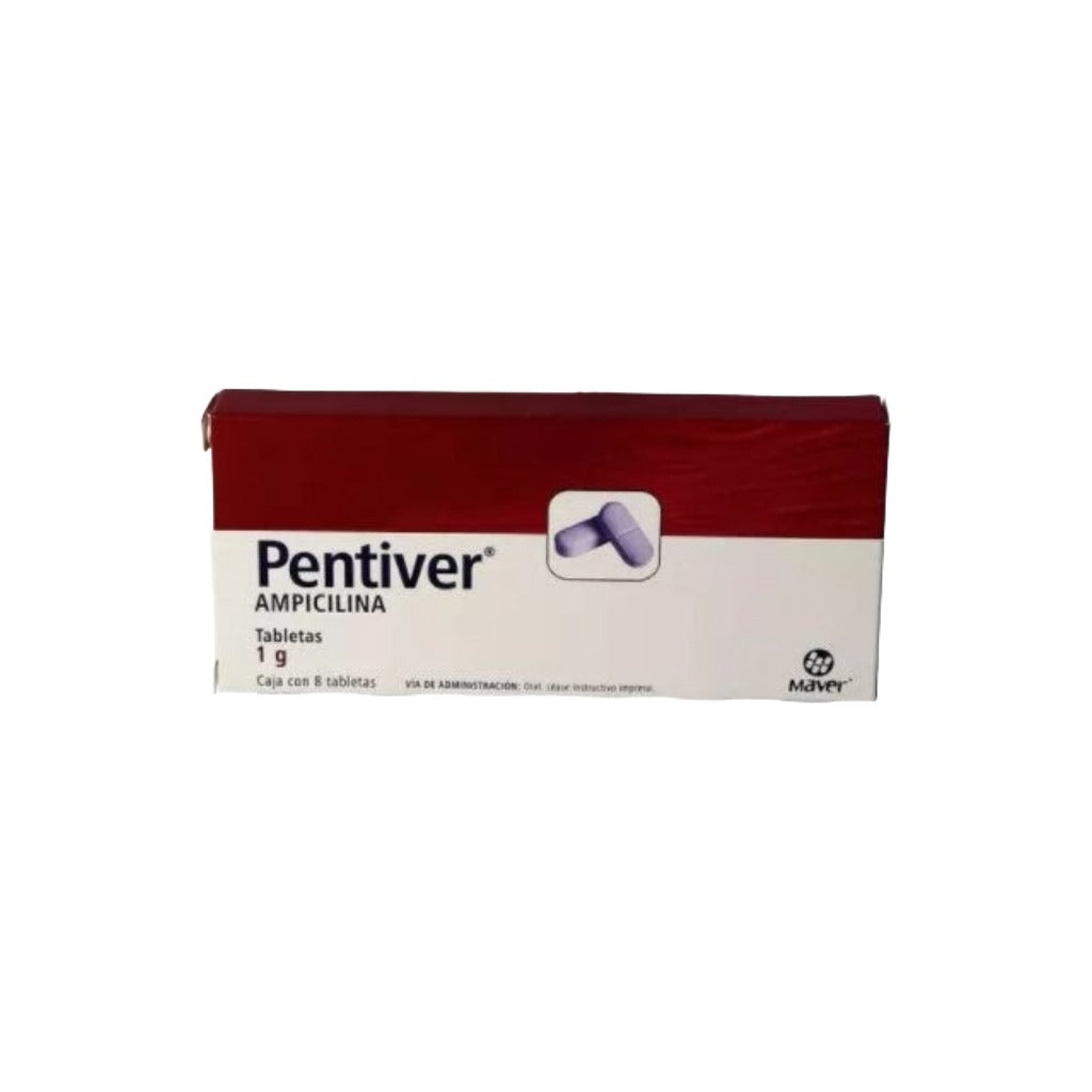 Ampicilina Pentiver 1 G Con 8 Tabletas 7503000422672