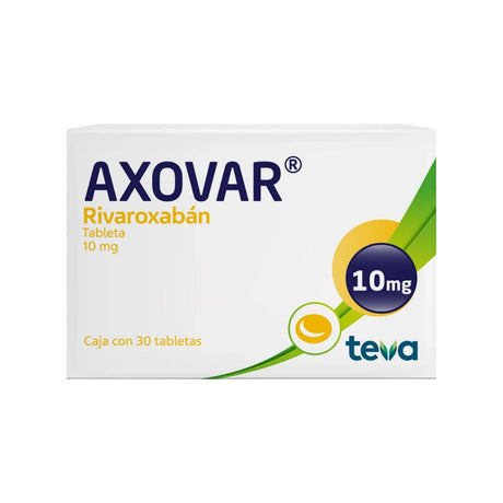 Axovar 10 Mg 30 Tabletas 7501250811154