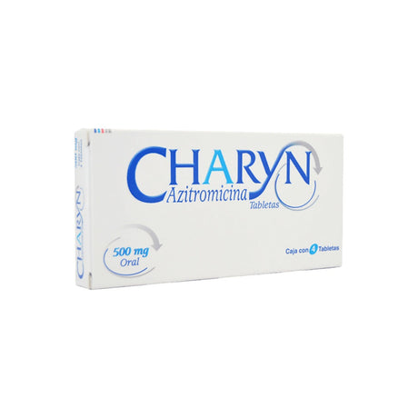 Azitromicina Charyn 500 Mg Con 4 Tabletas 7502240450025