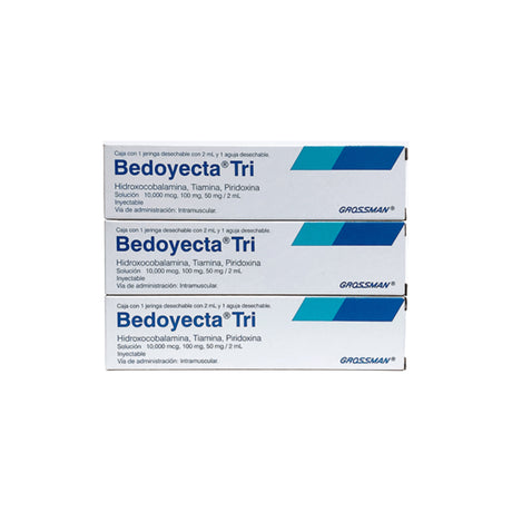 Bedoyecta Tri Solución Inyectable 1 Pack Con 3 Vta Grossman 7501123002313