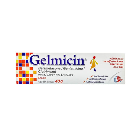 Betametasona Gentamicina Gelmicin Crema 0.5 / 0.10 / 1 / 100 G Tubo 40 Gr 780083148966