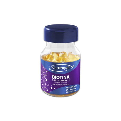 Biotina Con 30 Capsulas Naturagel 7503019537626