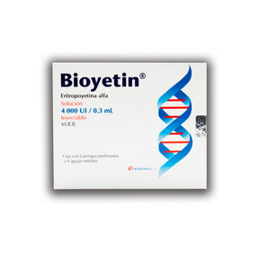 Bioyetin 4000U.I Con 6 Frascos Ampula 7502213140397