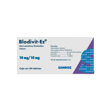 Blodivit-Ez 10/10 Mg 30 Tabletas 7502216936362