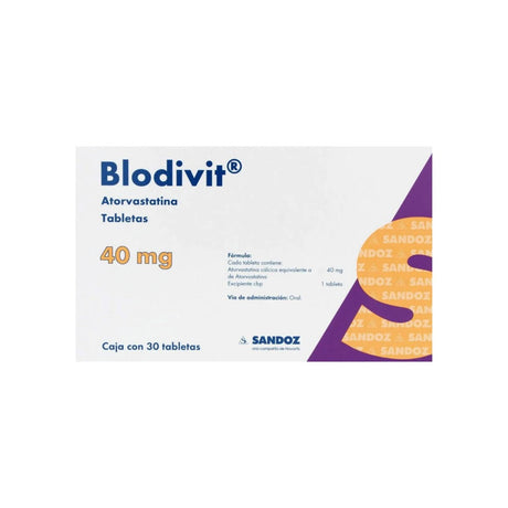 Blodivit-Ez 40/10 Mg 30 Tabletas 7502216936386
