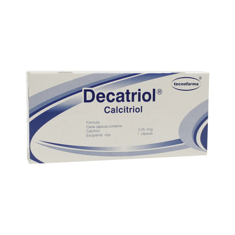 Calcitrol Decatriol 0.25 Mcg Con 50 Capsulas 7501471887679